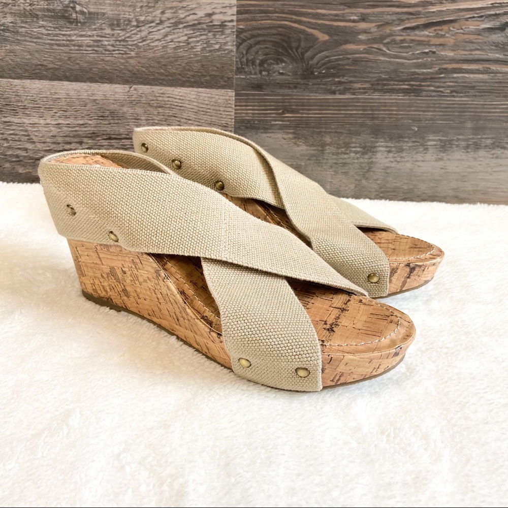 *SOLD* ESPRIT wedge cork sandals